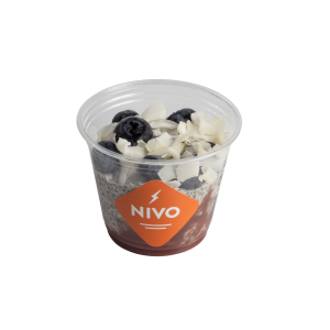 Kookos & vadelma chia pudding