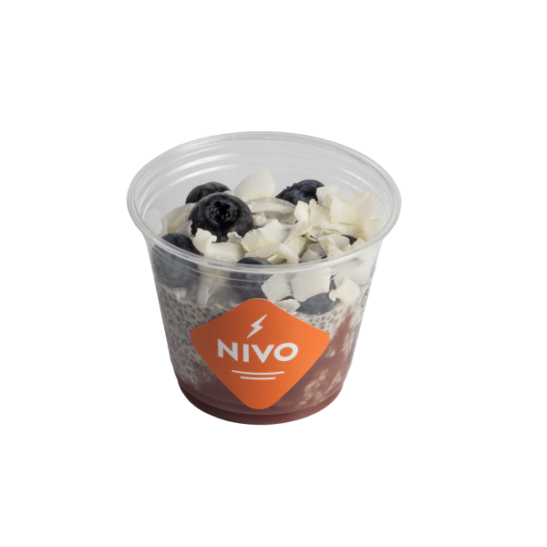 Kookos & vadelma chia pudding